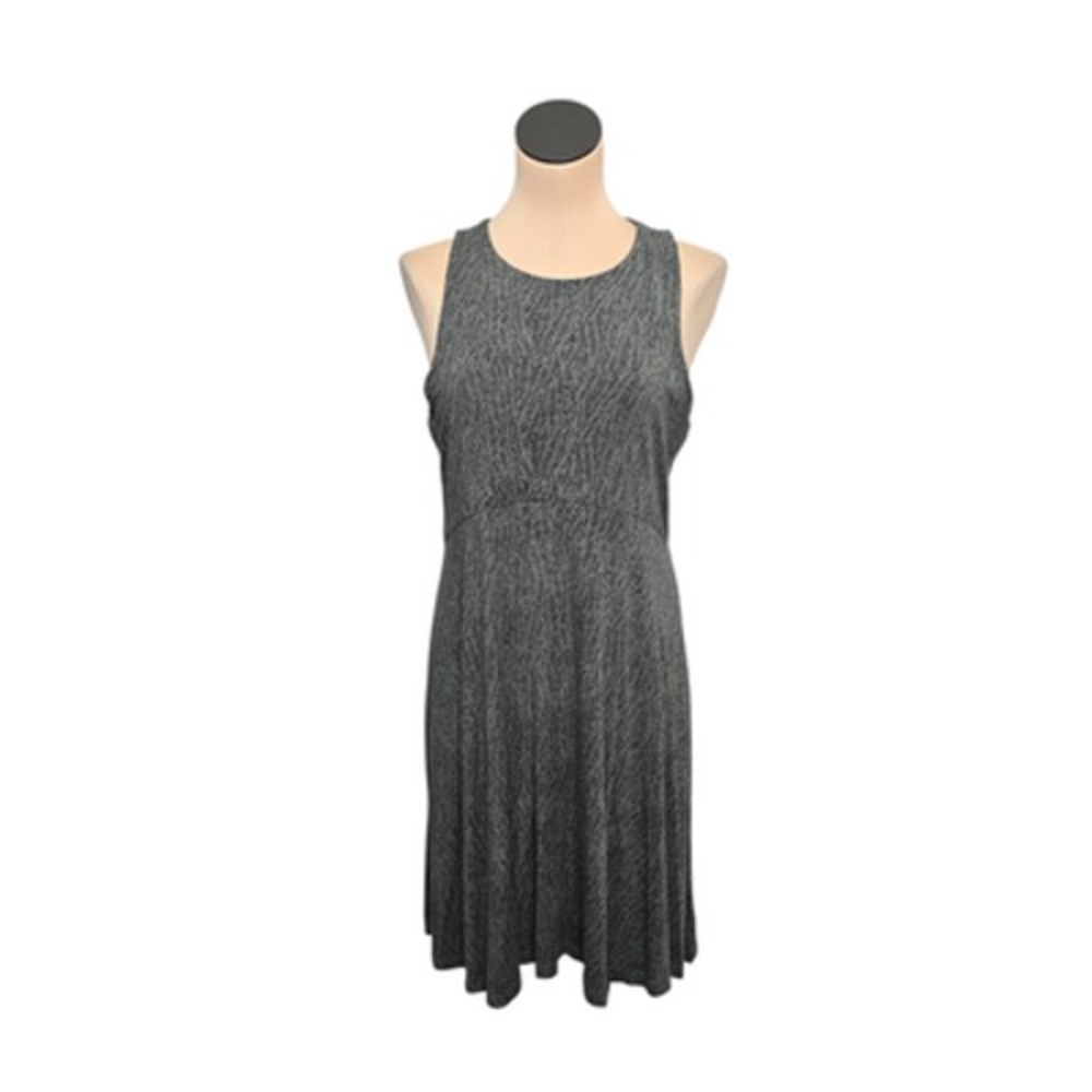 Athleta Dress Womens Large Gray‎ Sleeveless Tank Lightweight Summer Casual Flare